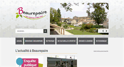 Desktop Screenshot of mairie-beaurepaire85.fr