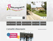 Tablet Screenshot of mairie-beaurepaire85.fr